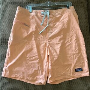 Patagonia Men's Stretch Wavefarer Peach Sherbet Boardshorts Hiking Fishing 38”